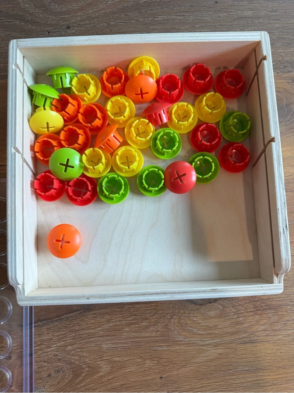 Lovevery Wooden Mosaic Button Board Game Set